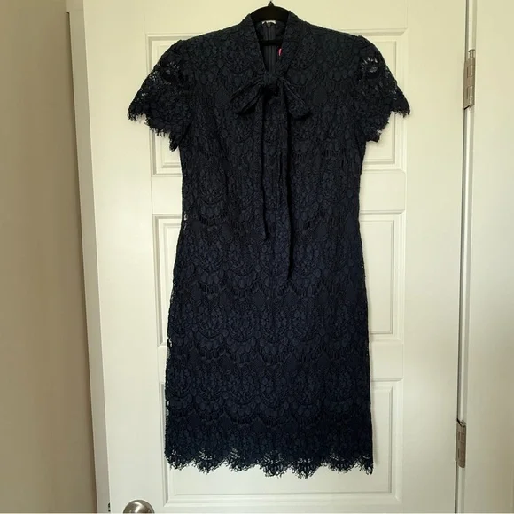 chinese dress ladies Vintage Betsey Johnson Black Lace & Tulle Embroidered Evening Dress – Modig main image 0